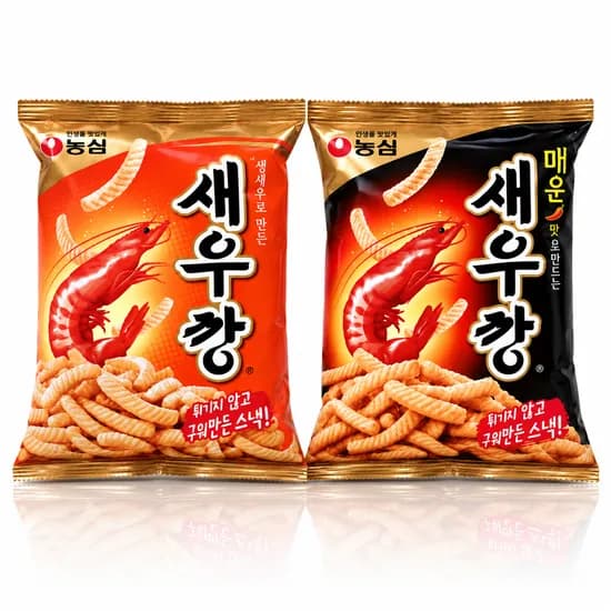 농심 매운새우깡 8개 외 1종 90g 총 16개 농심 매운새우깡 8개 외 1종 90g 총 16개