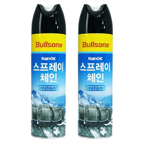 불스원 레인OK 스프레이 체인 500ml 2개 불스원 레인OK 스프레이 체인 500ml 2개