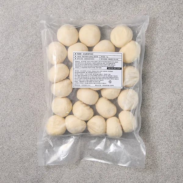 신세계푸드 모닝빵생지 (냉동) 40g 21개 내외 1kg 신세계푸드 모닝빵생지 (냉동) 40g 21개 내외 1kg