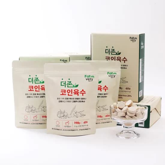 더존 코인육수, 깊은맛, 3.3g, 60개입, 1개 더존 코인육수, 깊은맛, 3.3g, 60개입, 1개