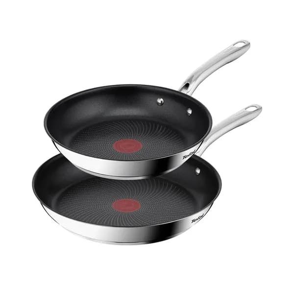 테팔 인덕션 티타늄 1X 스테인리스 스틸 심플리쉐프 프라이팬 24cm + 볶음팬 28cm 세트 테팔 인덕션 티타늄 1X 스테인리스 스틸 심플리쉐프 프라이팬 24cm + 볶음팬 28cm 세트