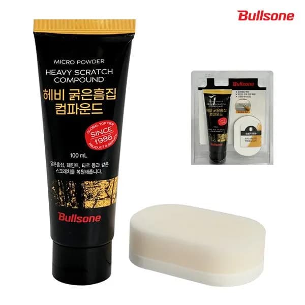 불스원 헤비 굵은흠집 컴파운드 스펀지 포함 100ml 1개 불스원 헤비 굵은흠집 컴파운드 스펀지 포함 100ml 1개